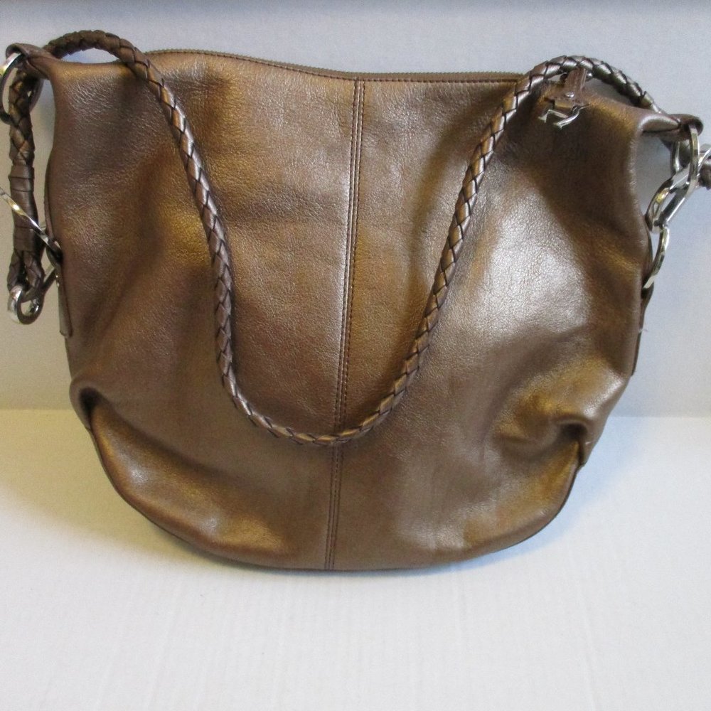 *Etienne Aigner Bronze Copper Iridescent RETRO Hobo Shoulder Bag - Picture 1 of 7